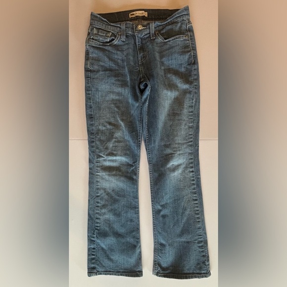 LEVI’S Women’s‎ 529 Curvy Bootcut Denim Jeans W28 L32 EUC Medium Wash - Picture 4 of 12